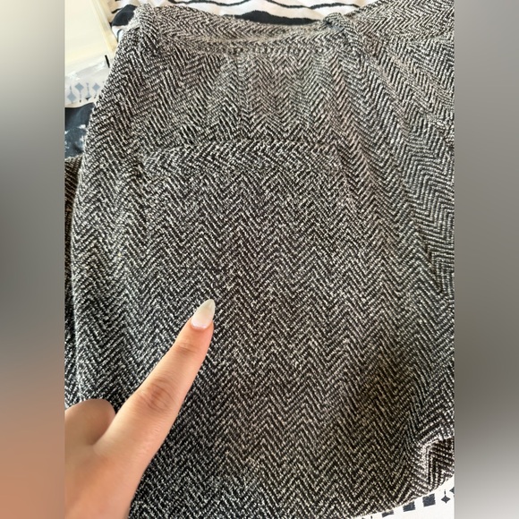 Sz 0 Free People Gray Herringbone Jogger Pants Pleated Trousers $158 MSRP - Picture 11 of 11